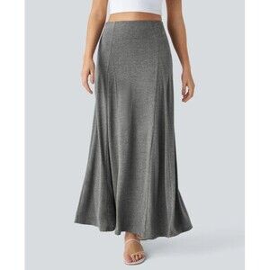 HALARA Gray Maxi Skirt